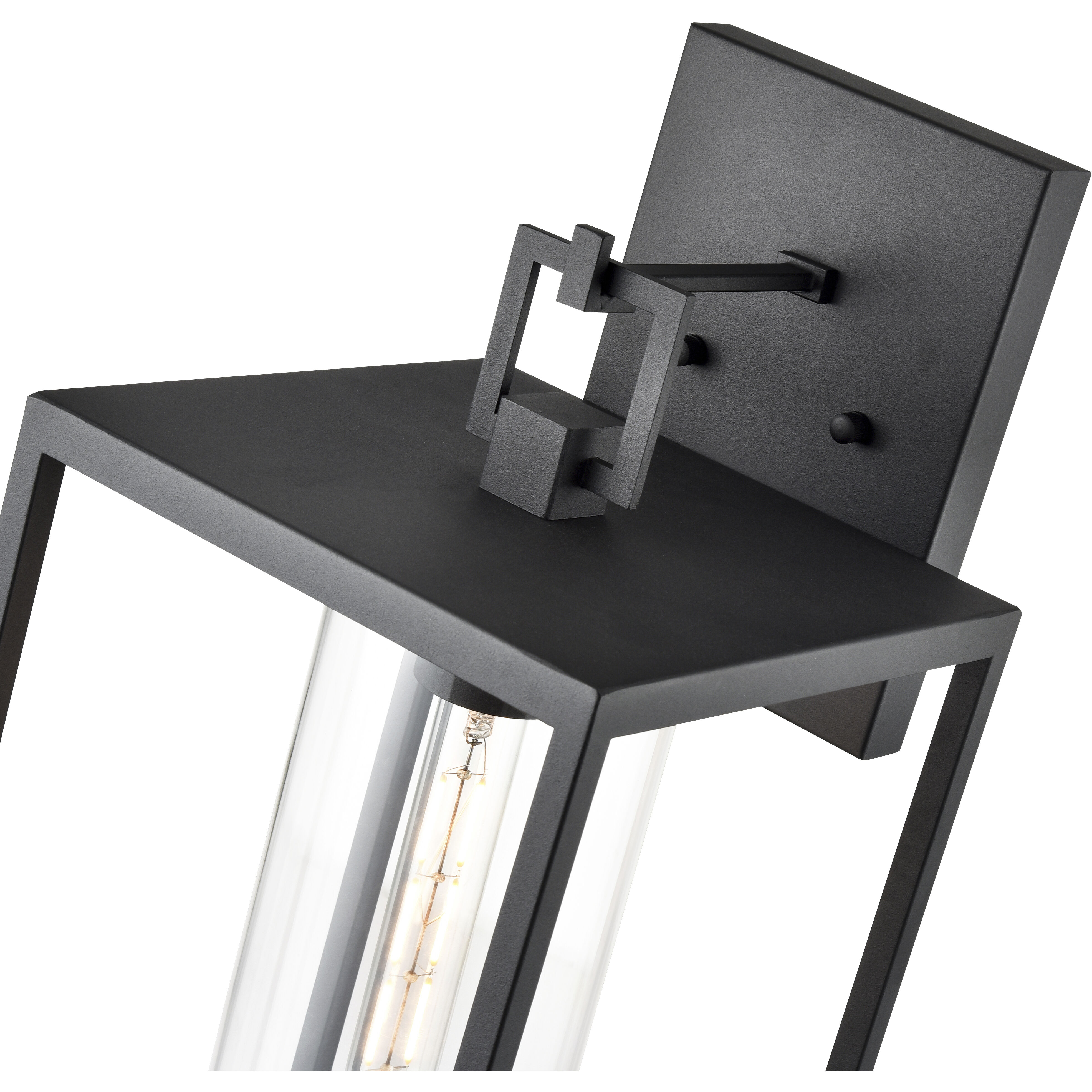 Ellway 1 Light 20 inch Textured Black Outdoor Wall Sconce